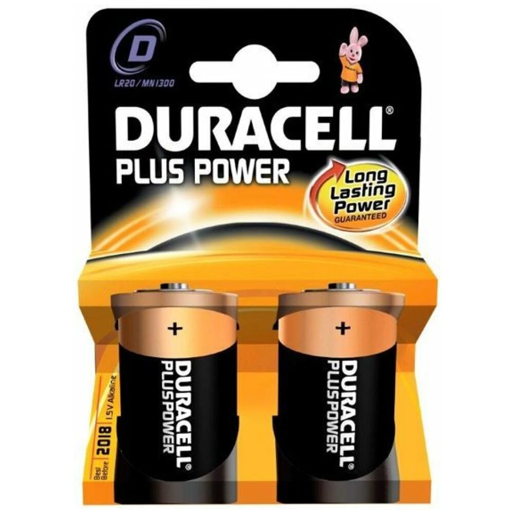 Duracell batt Plus Power LR20 D Zwart