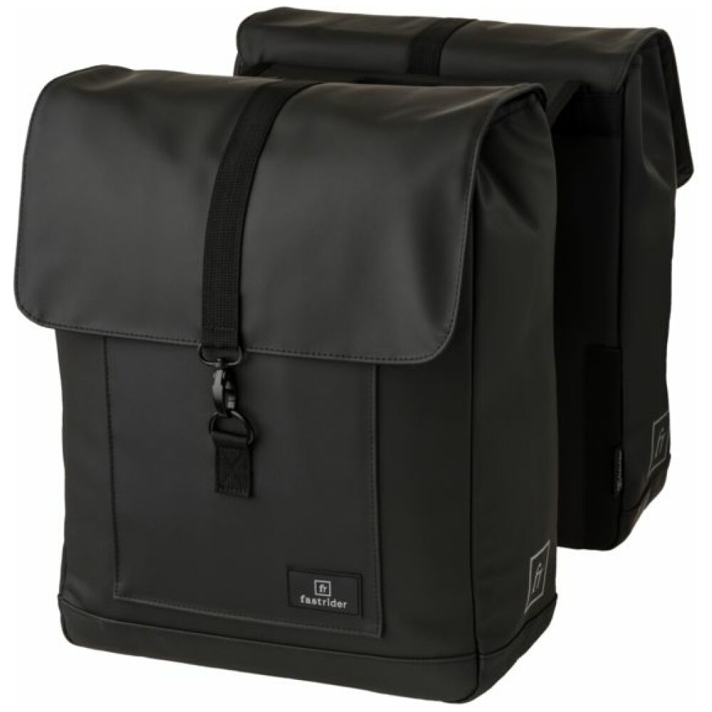 Fastrider jaxx ii dubbele fietstas basics Zwart