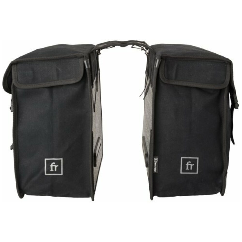 Fastrider dubbele tas canvas 36 Zwart - Afbeelding 4