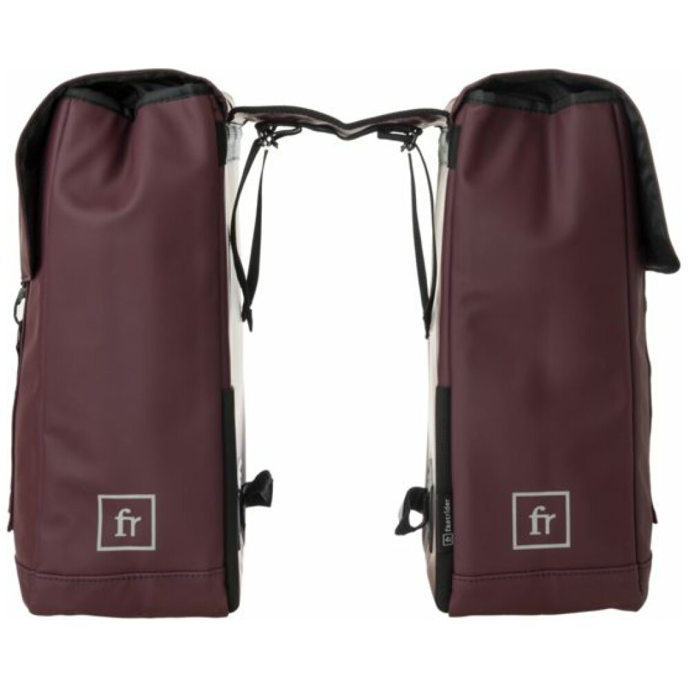 Fastrider Fr jaxx ii dubbele fietstas basics aubergine Paars - Afbeelding 2