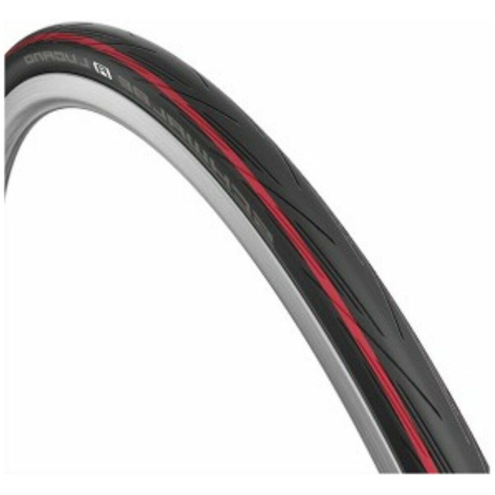 Schwalbe BUB 28X11/16 SC LUGANO II KG ZW/RO Zwart/Rood
