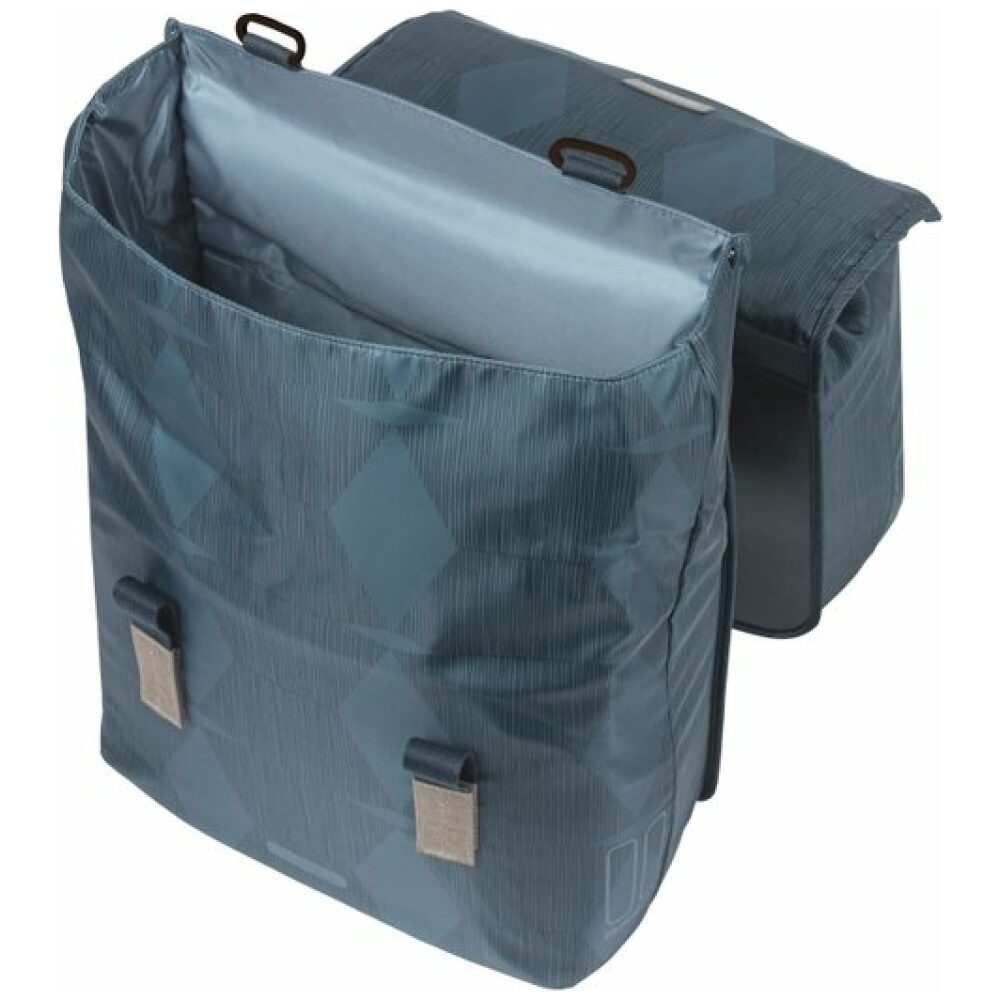 Basil fietstas dubbel Elegance 40-49L Estate Blue - Afbeelding 2