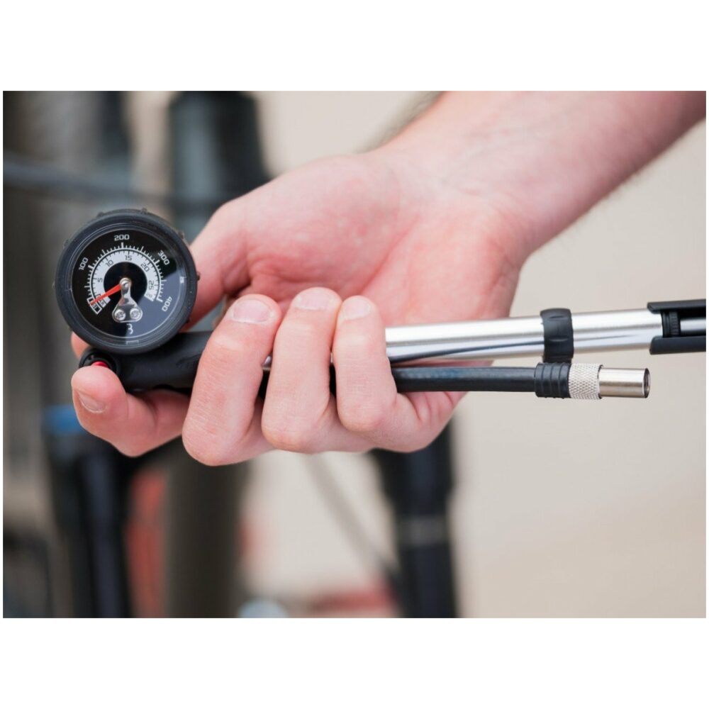BBB BMP-29 Minipomp AirShock For Suspension Zwart/zilver - Afbeelding 3