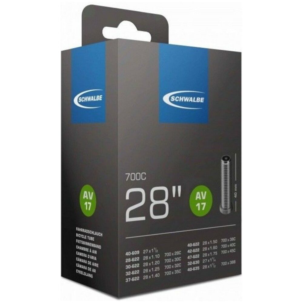 Schwalbe Binnenband AV17 28 x 1.10 - 1.75 AutoVentiel 40mm ZWART - Afbeelding 3