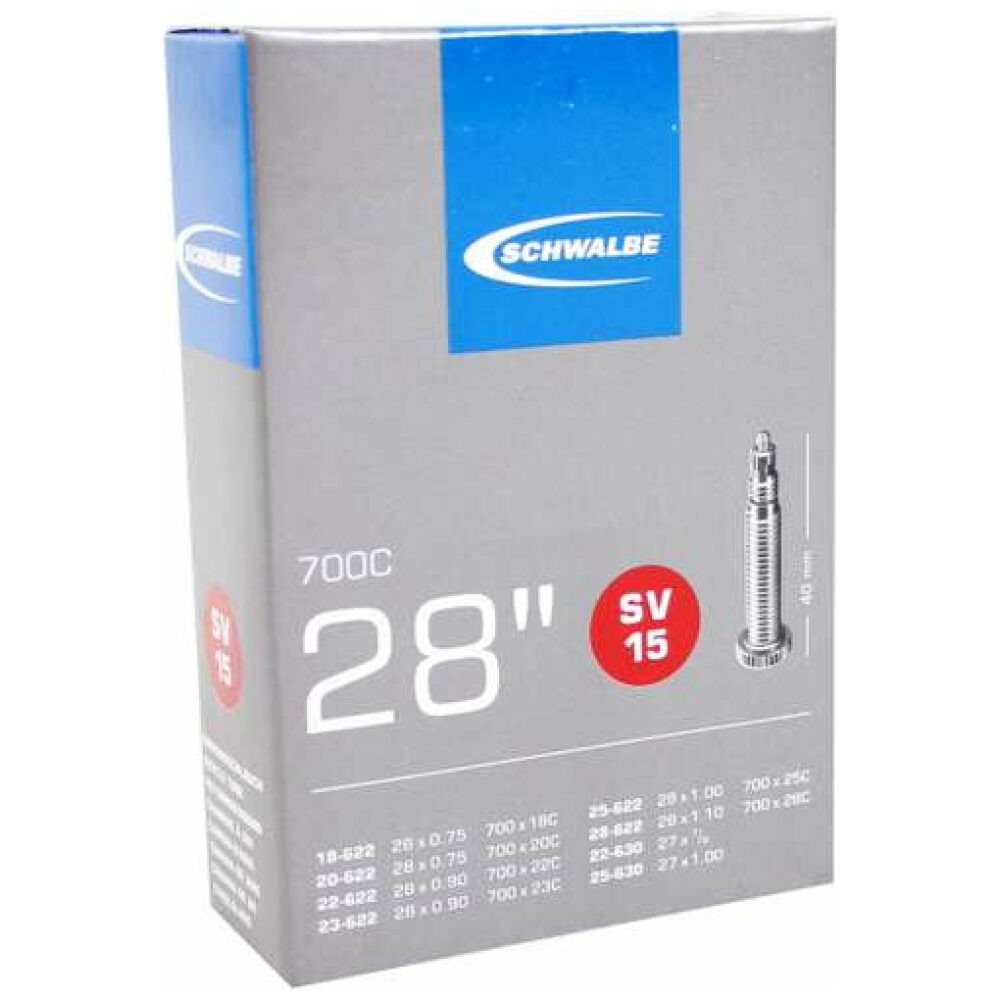Schwalbe Race binnenband,23-622, 28 x 0.75 - 1.10 Frans Ventiel 40mm. SV15 ZWART - Afbeelding 5