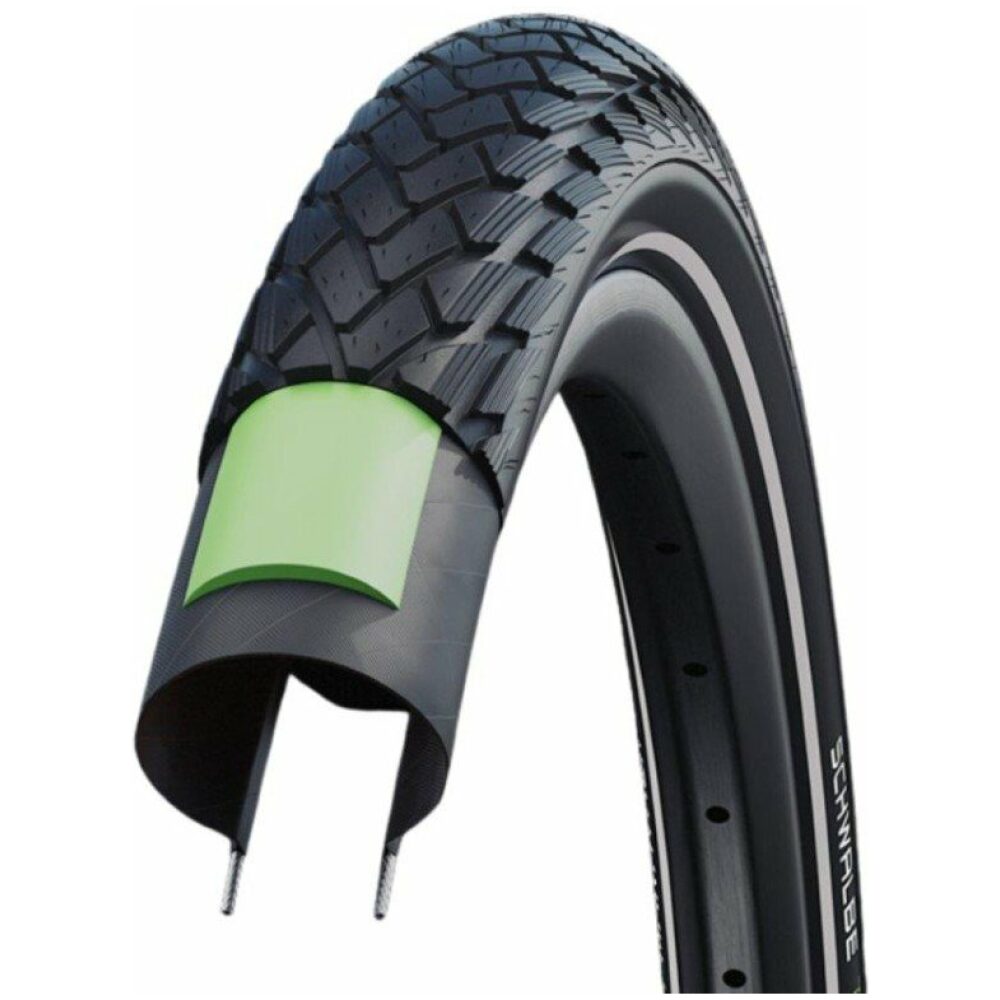 Schwalbe BUB 28X13/8 SC R MARATHON AEP GG ZW Zwart