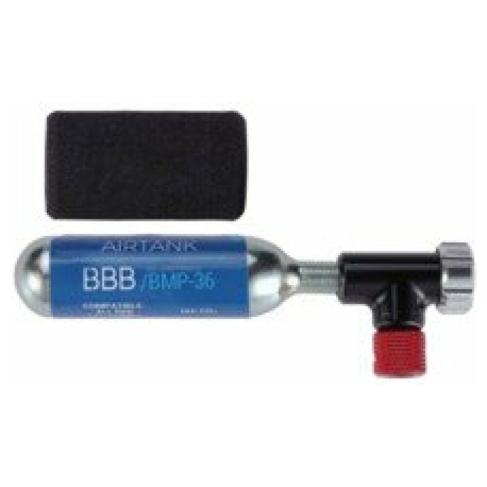 BBB BMP-34 Minipomp Co2 EasyAir Pomp + Cartridge Zwart - Afbeelding 5