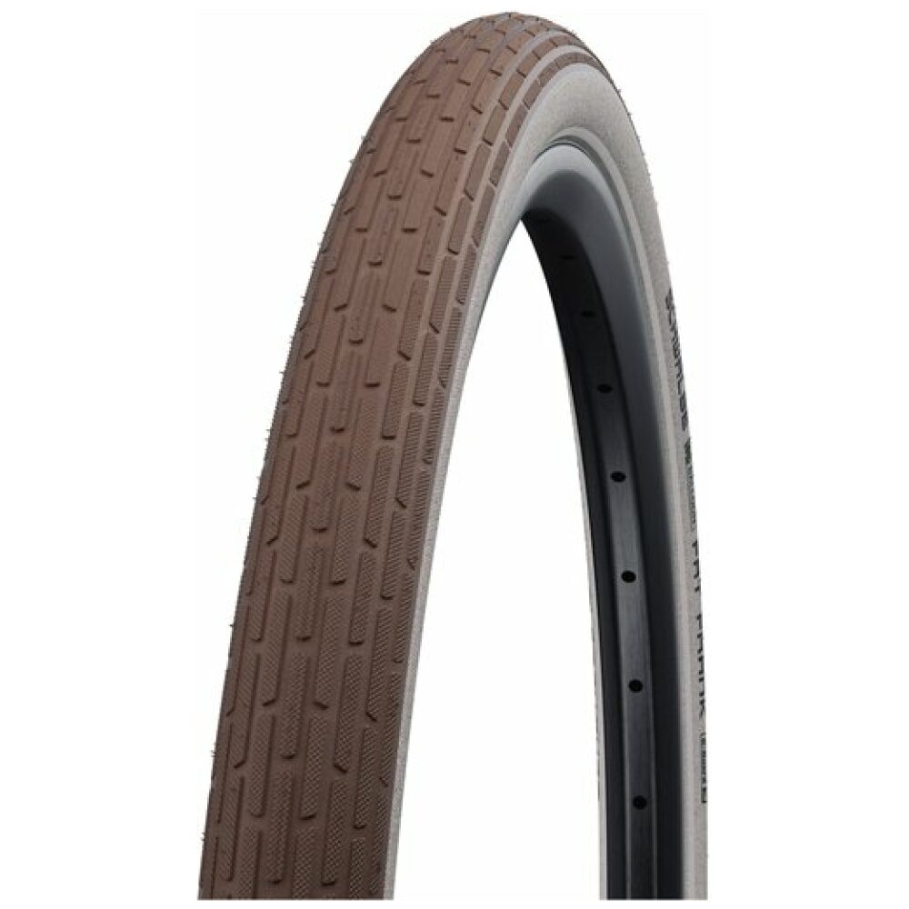 Schwalbe btb Fat Frank K-Guard 28 x 2.00 br/wit re Bruin/Wit
