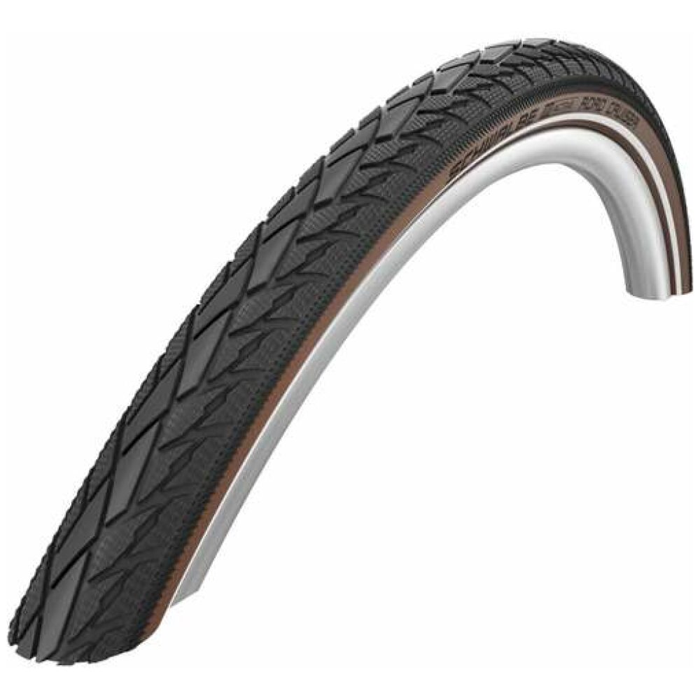 Schwalbe btb Road Cruiser 28 x 1.75 zw/br refl Zwart/Coffee - Afbeelding 4