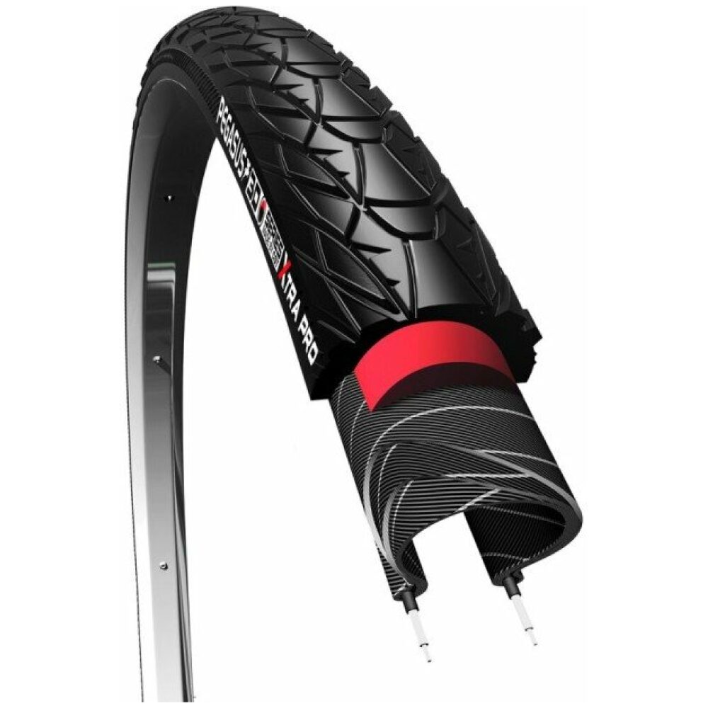Pegasus Buitenband Xtra Pro C1698 622-37 / 28 x 1.40 z/z refl. Zwart/zwart