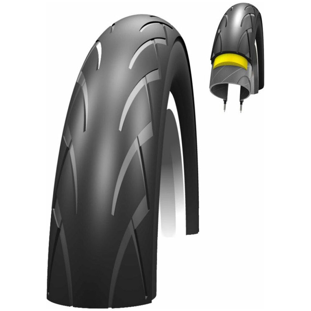 Schwalbe btb Kid Plus 12 x 1.75 zw Zwart - Afbeelding 2