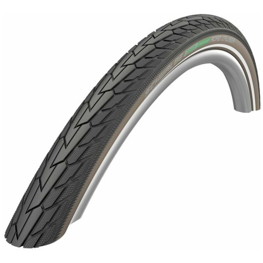 Schwalbe btb Road Cruiser 28 x 1.75 zw/br refl Zwart/Coffee - Afbeelding 2