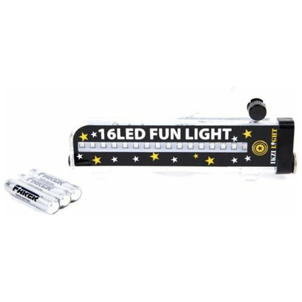 Ikzi spaaklicht met 16 led ZILVER