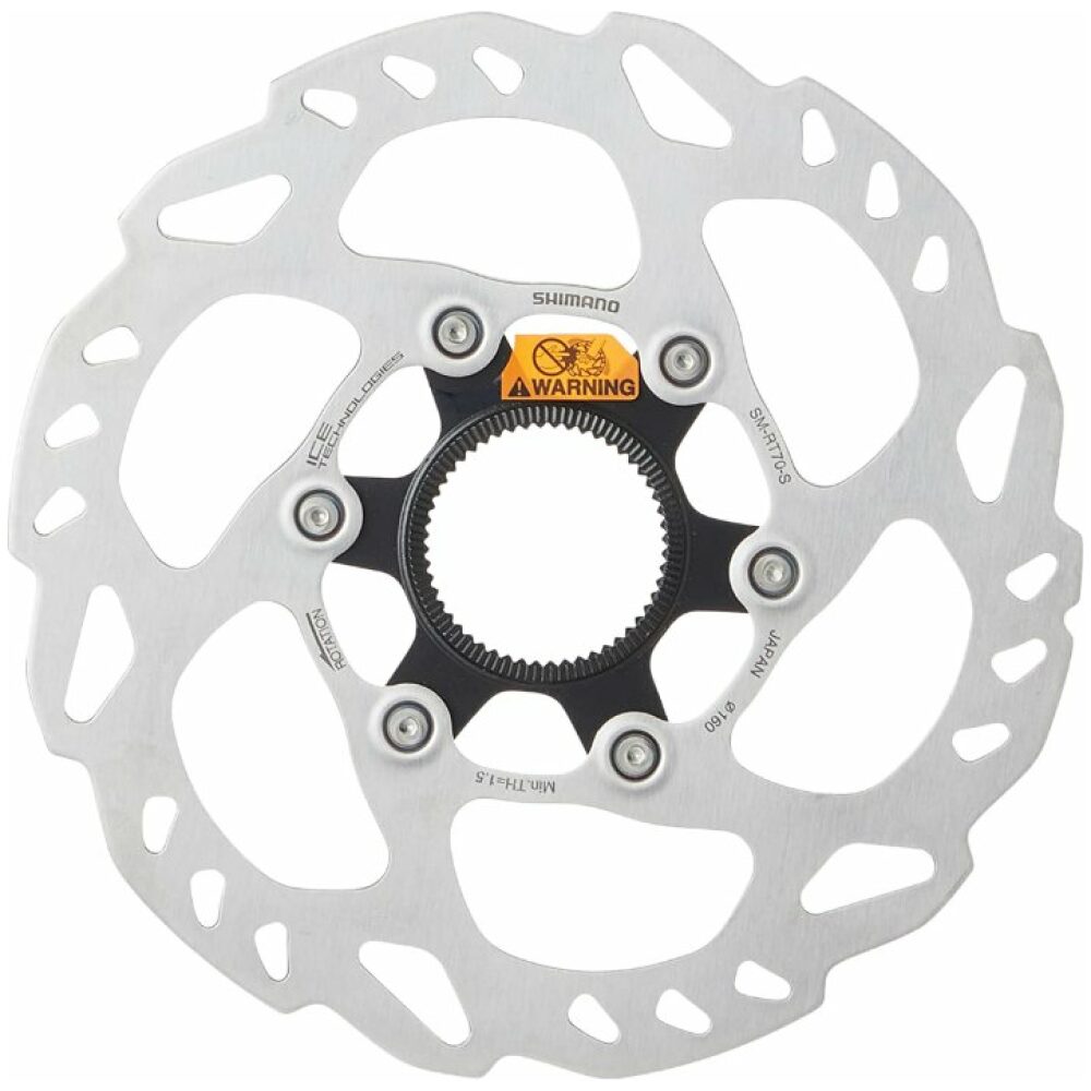 Shimano Shim remschijf 160mm center lock Zilver