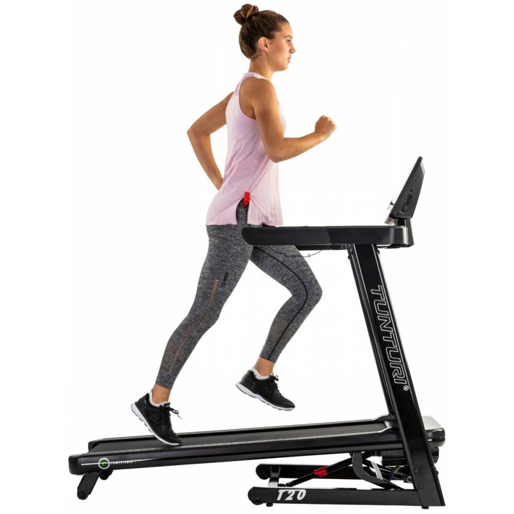 Tunturi looptrainer, loopband, T20 Grijs - Afbeelding 15