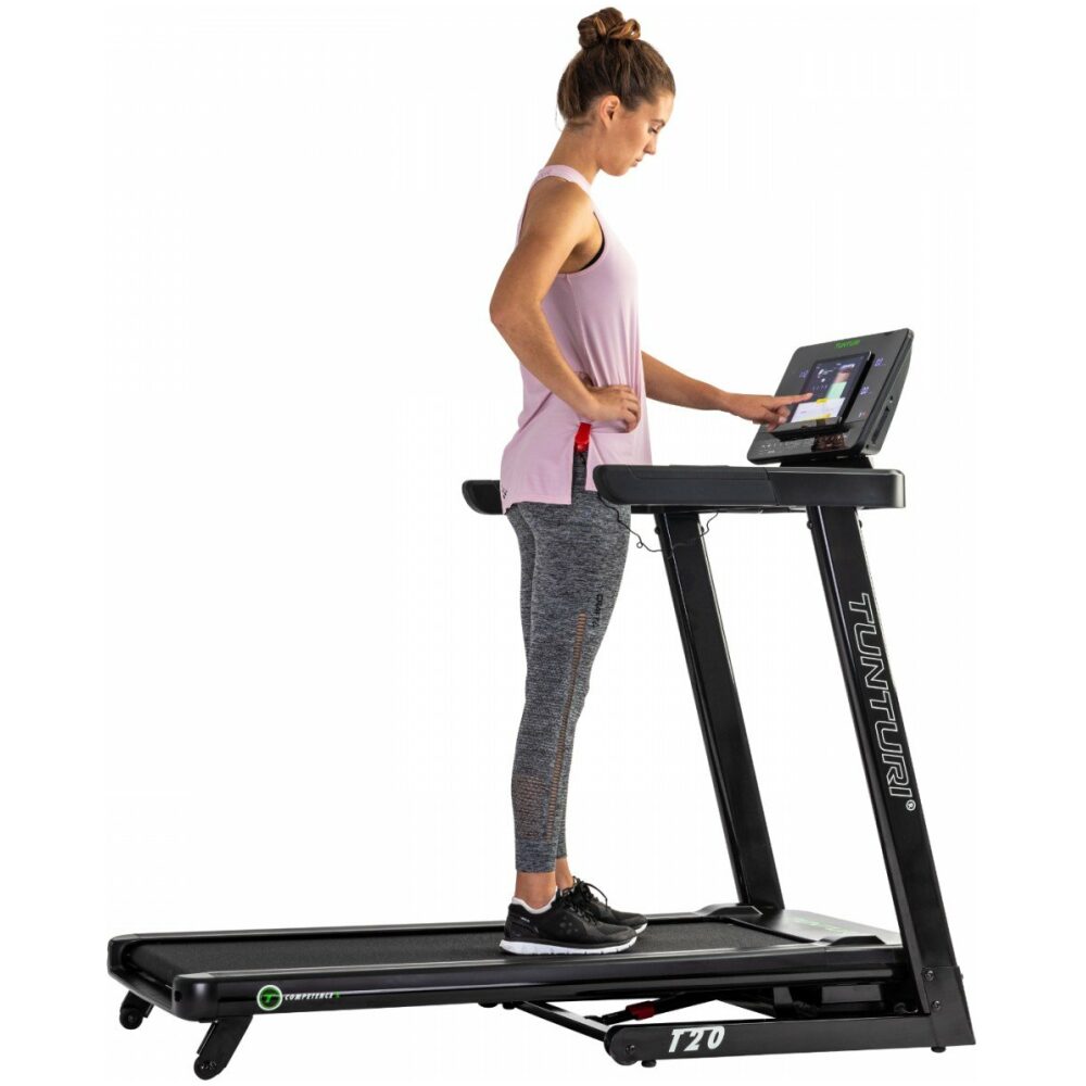 Tunturi looptrainer, loopband, T20 Grijs - Afbeelding 10