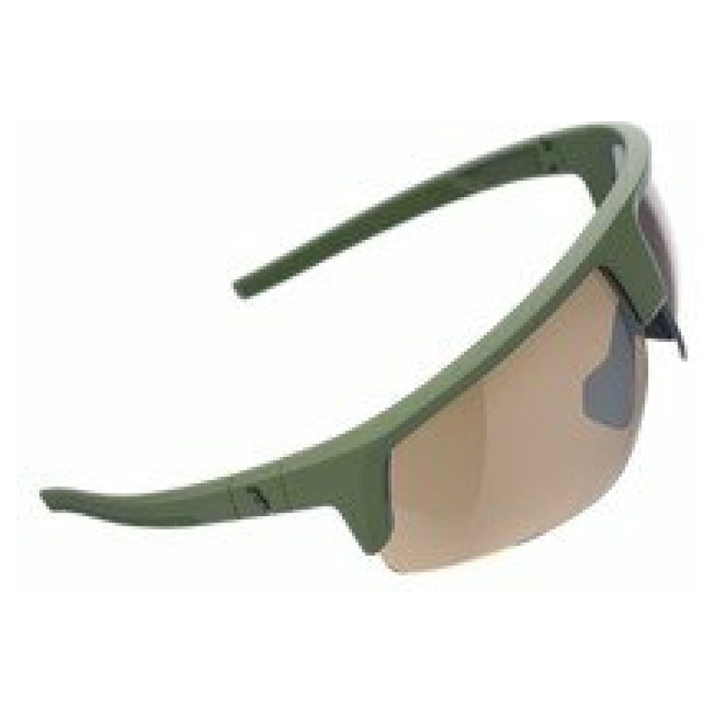 BBB BSG-75 Sportbril Comet Amber Flash Mirror Mat Olijf Groen