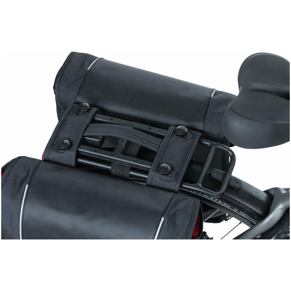 Basil fietstas dubbel Sport Design black MIK 32L Black Lime - Afbeelding 2