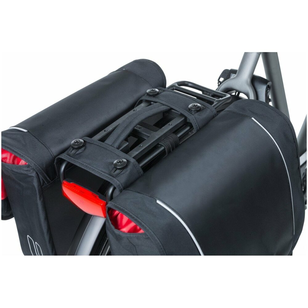 Basil fietstas dubbel Sport Design black MIK 32L Black Lime
