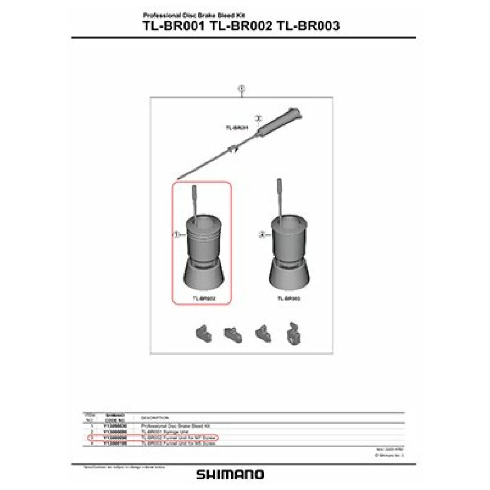 Shimano REMD SH TRECHTER UNIT HYDRO DB RACE M7X0.75