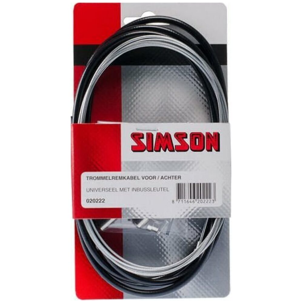 Simson tr remkabelset v/a zw Zwart