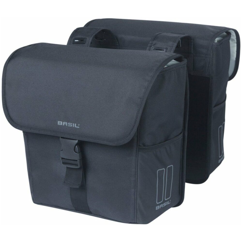 Basil TAS BAS DUBBEL GO 32L Solid Black