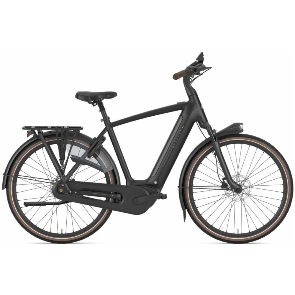 Gazelle Grenoble C8+ Black Mat Heren