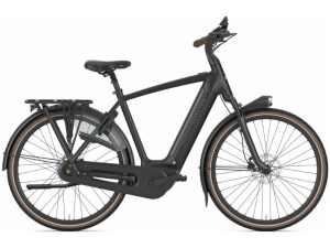 Gazelle Grenoble C8+ Black Mat Heren