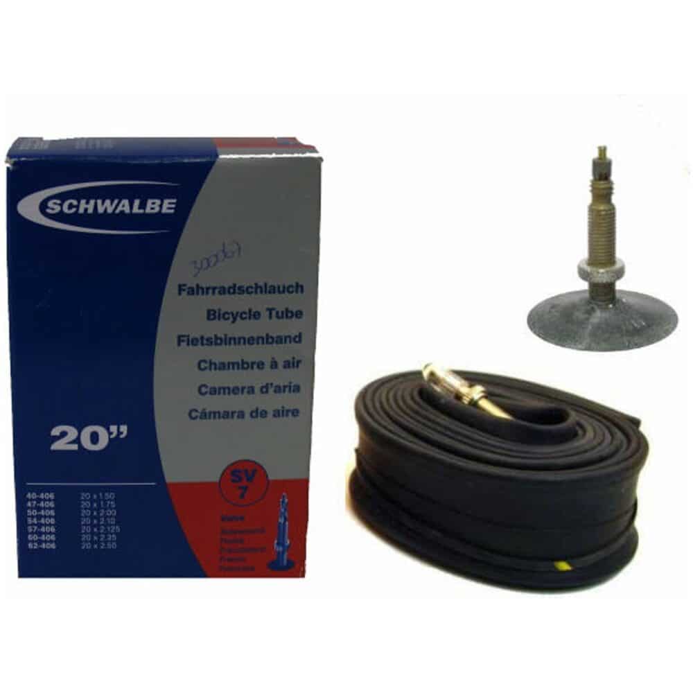 Schwalbe binnenband SV7 20 x 1.50 - 2.40 fv 40mm Zwart - Afbeelding 3