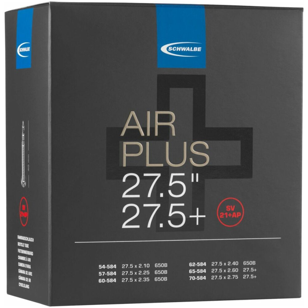 Schwalbe bnb SV21AP Air Plus 27.5 x 2.10 - 2.75 fv Zwart