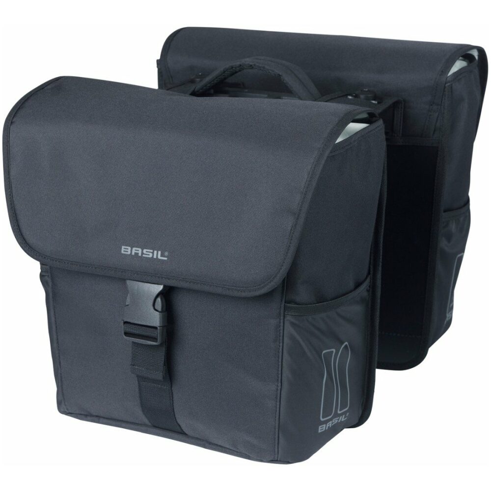 Basil TAS BAS DUBBEL GO MIK 32L Solid Black