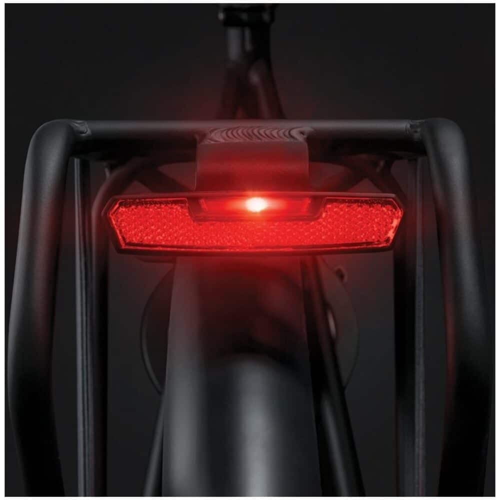 Axa achterlicht Juno batterij 80mm Zwart