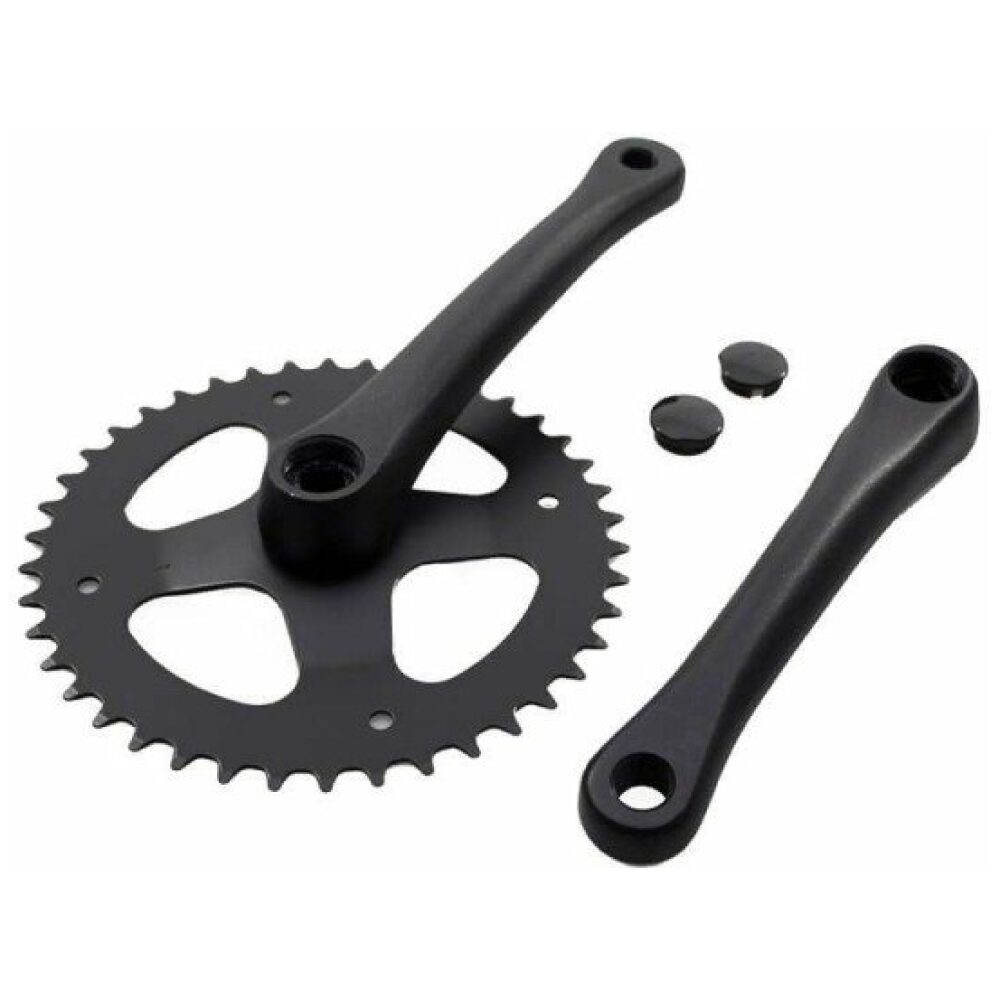 Cortina crankstel 42t 3/32 black matt Mat Zwart