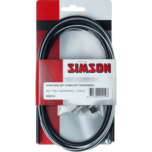 Simson remkabel uni cpl zw Zwart