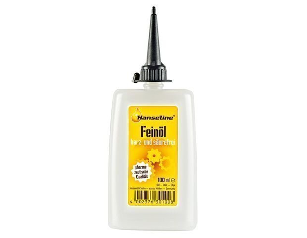 Hanseline Onderhoudsmiddelen fijnolie hars- en zuurvrij 100 ml SORTIE - Afbeelding 2