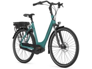 Gazelle Paris c7, overzicht foto van de fiets in de nieuwe kleur Thyme green mat.