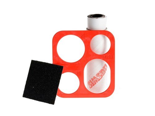 Simson band rep rol & sjabloon Zwart