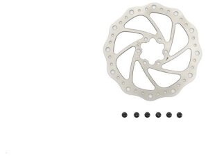 Tektro Remschijf / Rotor 160 mm Zilver