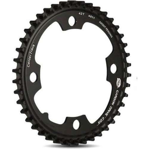 Gates TANDWIEL 42 CDX ALM V 4 ARM 104 ZW Black Anodized