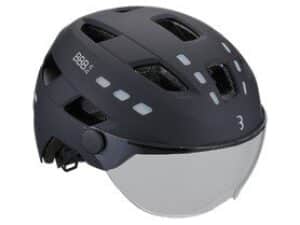 BBB BHE-163 Helm District Led Faceshield ML Mat Zwart