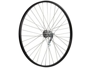 Unbranded WIEL A 28X13/8 ALM VAST RN RODI ZW 26MM Zwart