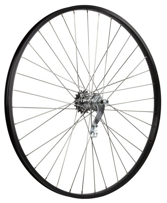 Unbranded WIEL A 28X13/8 ALM VAST RN RODI ZW 26MM Zwart