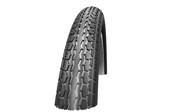 Schwalbe BUB 14X13/8 SC 37-288 WEG KG ZW M/WI LIJN Zwart