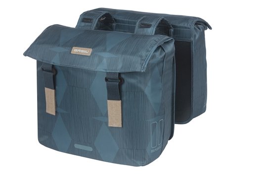 Basil fietstas dubbel Elegance 40-49L Estate Blue - Afbeelding 8