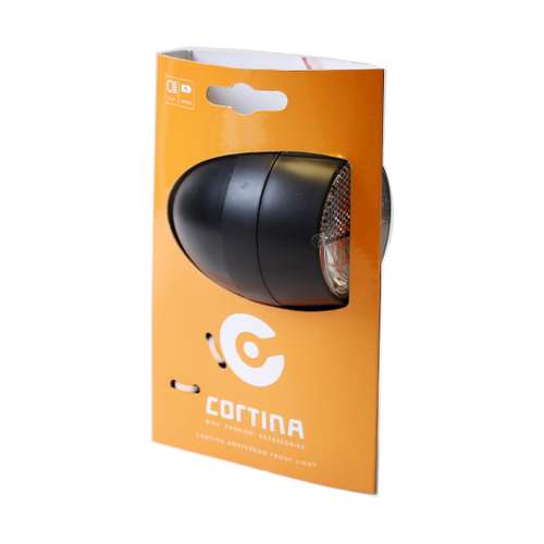 Cortina koplamp Amsterdam batterij zwart