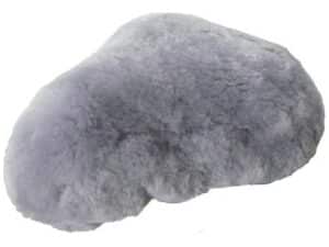 Merkloos Zadeldek lamsvacht XL Antraciet