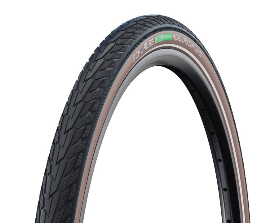 Schwalbe btb Road Cruiser 28 x 1.75 zw/br refl Zwart/Coffee - Afbeelding 5
