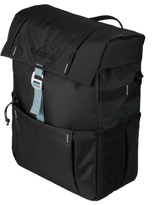 Gazelle Enkele fietstas - black / light olive Groen|Zwart