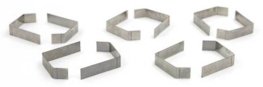 Merkloos ANP KABED KLEM OND SPATBORD U52/M54 25/30 DS A 10 Zilver