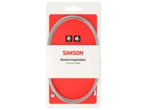 Simson rem binnenkabel rvs 2.35m 2 nippels ton/pee